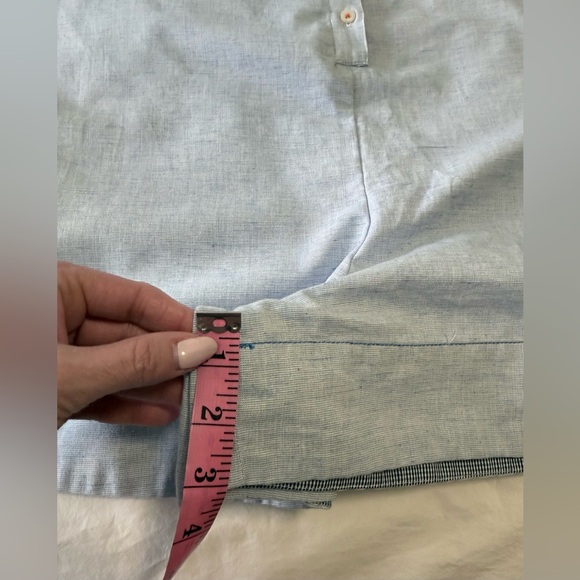 Maeve | SZ Large | Blue Short Romper Sleeveless Button Front Playsuit | NWT - Picture 7 of 13